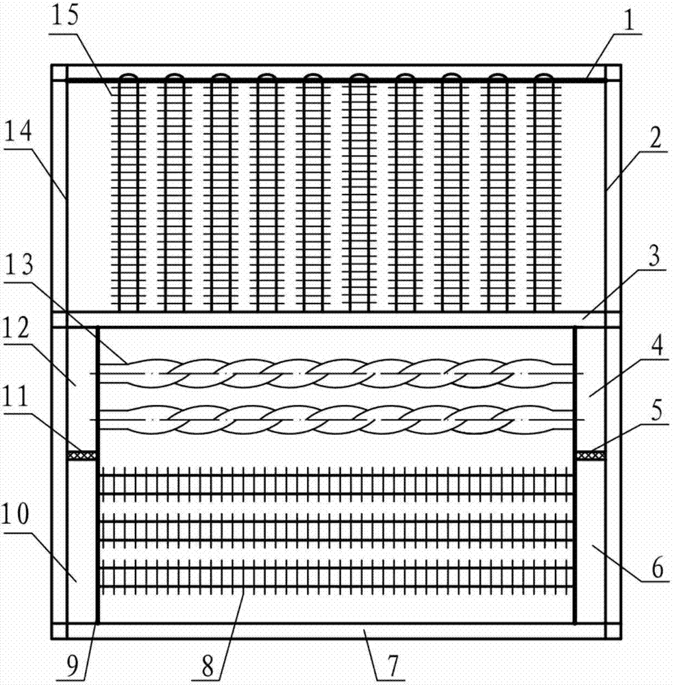 Heat exchange device for recycling flue gas waste heat