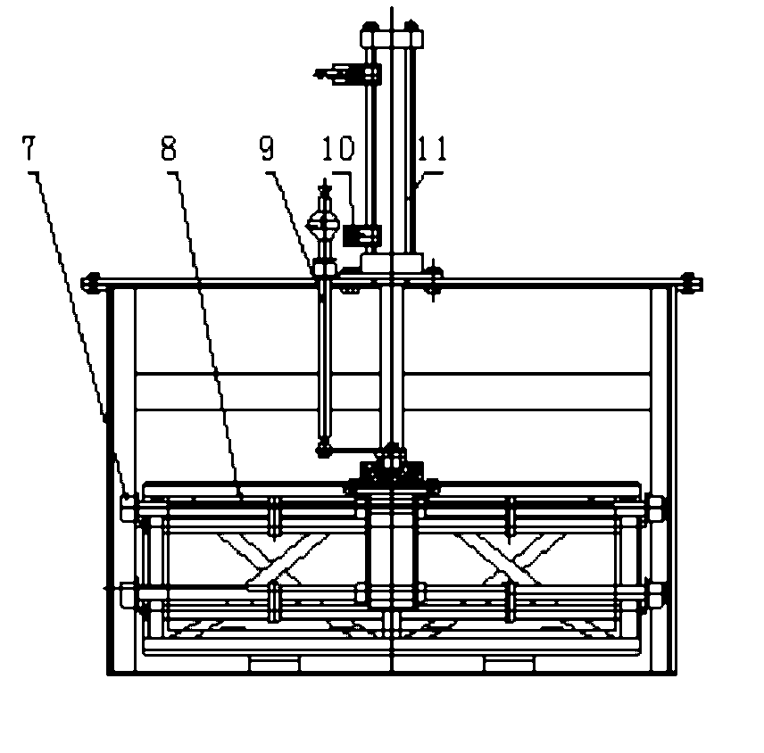 Gate device of atmosphere protecting furnace