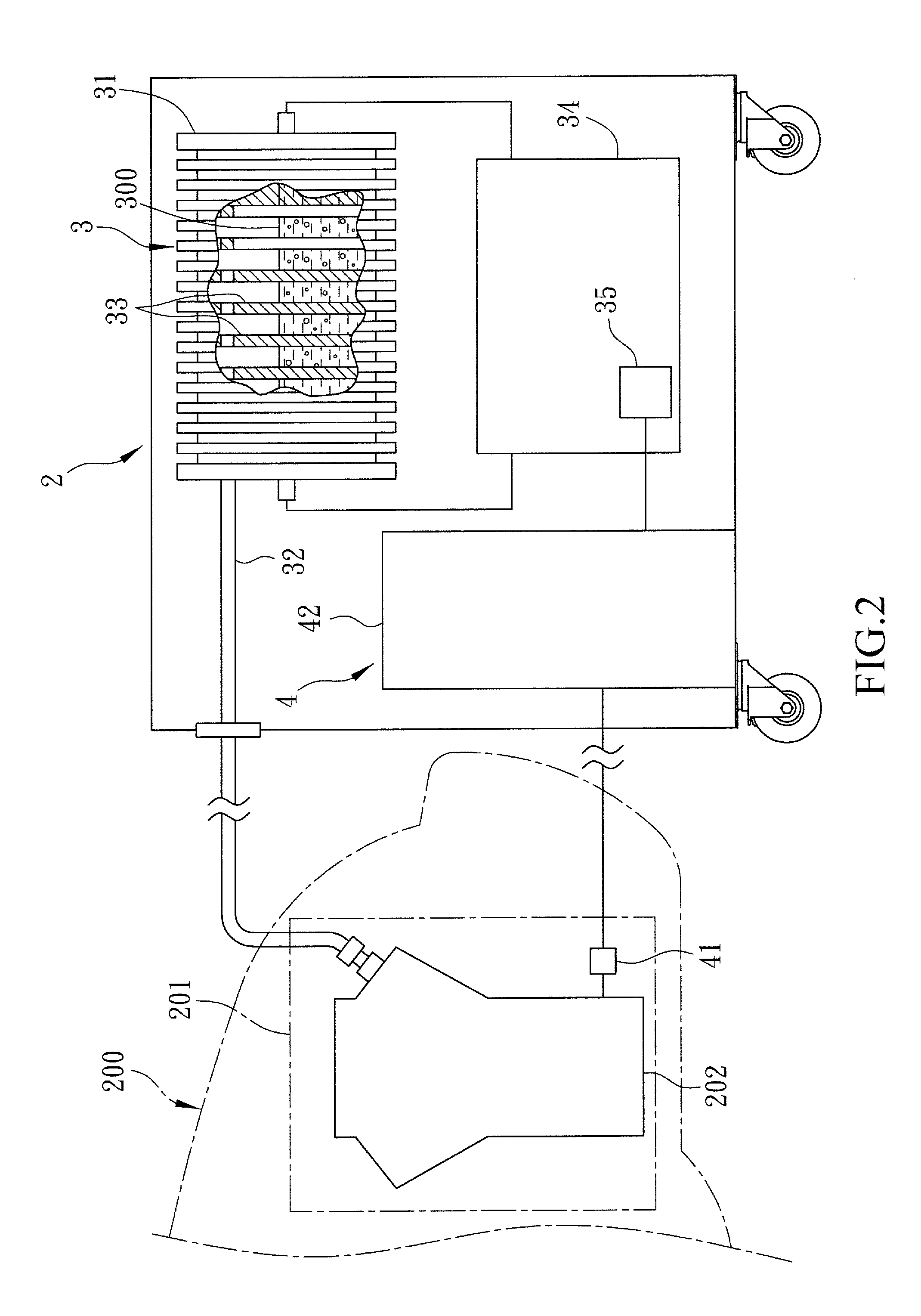 Carbon buildup removal device with protection function of vibration detection