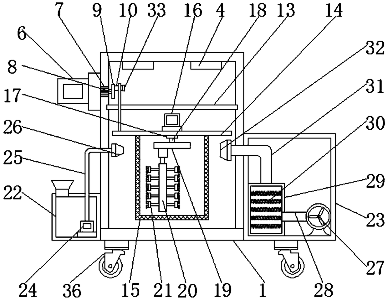 Cleaning device for medical apparatus