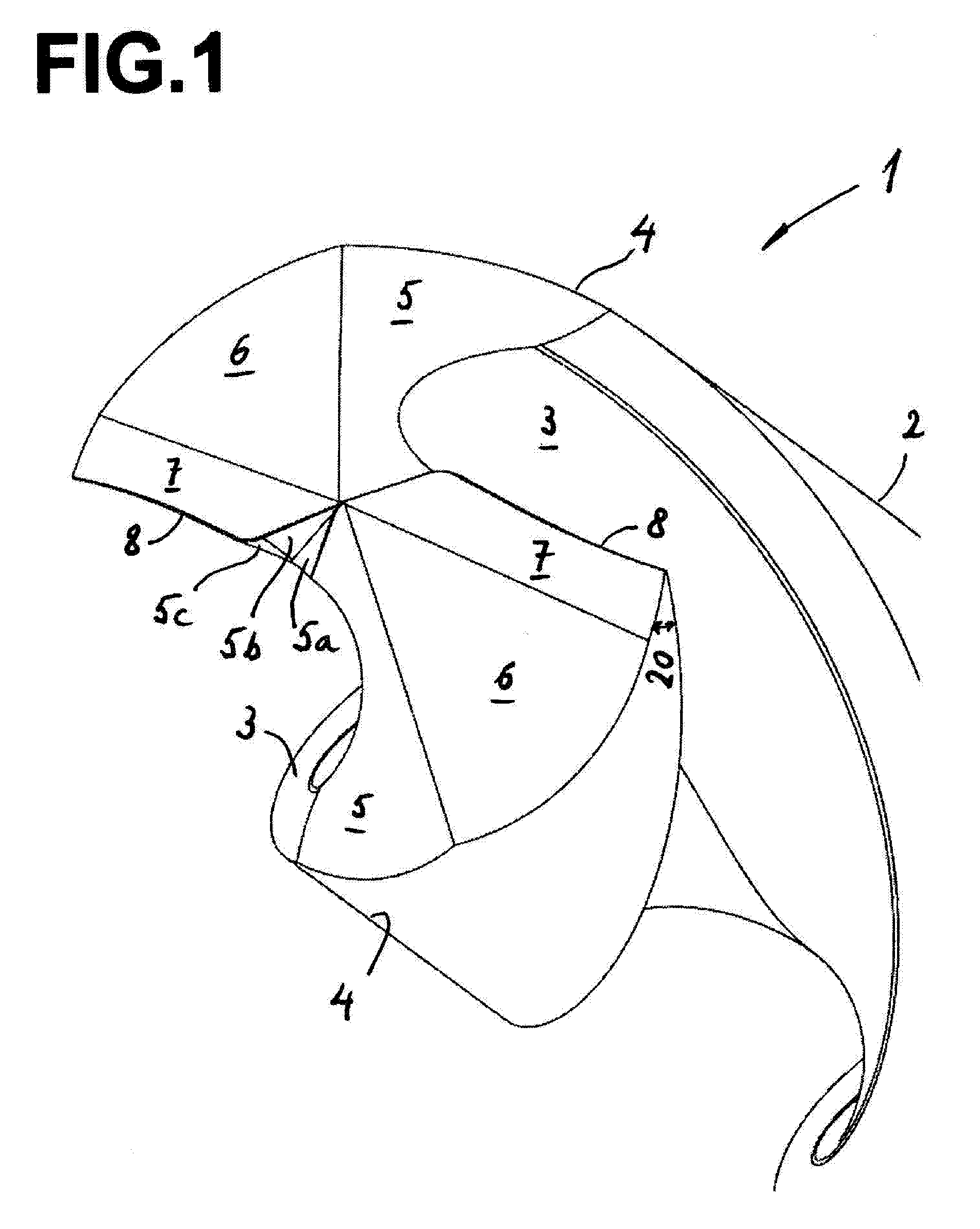 Method and device for measuring the geometry of a cutting edge to be chamfered