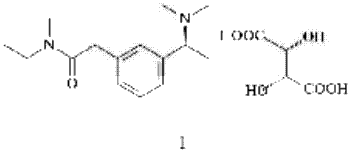 Method for synthesizing rivastigmine hydrogen tartrate