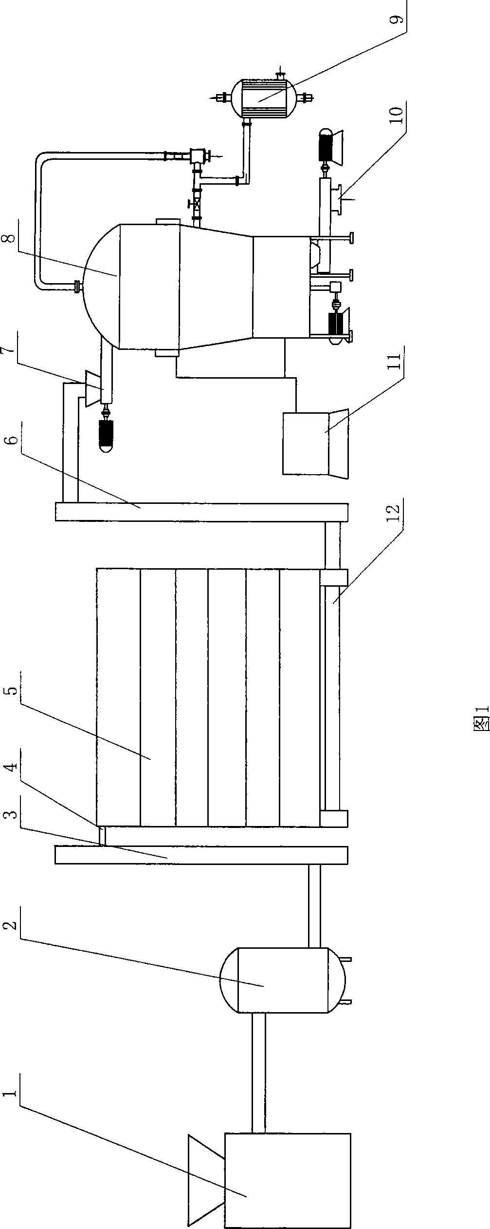 Process and system for producing ethanol through solid-state continuous fermentation and distillation of sorgo straws