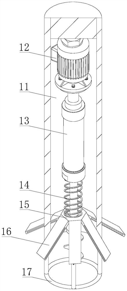 Flushing device with anti-sinking structure for river silt and implementation method of flushing device