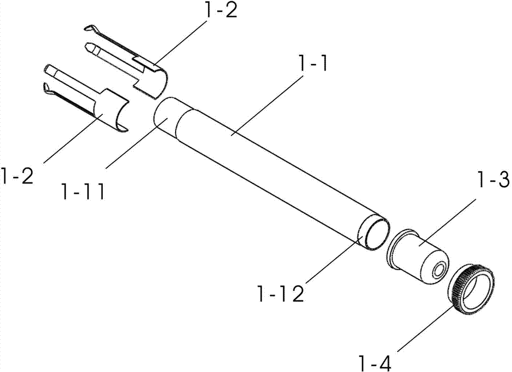 Moxa holding device, warming moxibustion rod handle and manufacturing method of moxa holding device