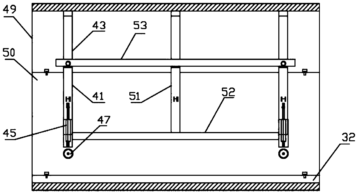 Trestle type lower-opening full-cross-section synchronous construction equipment and construction method thereof