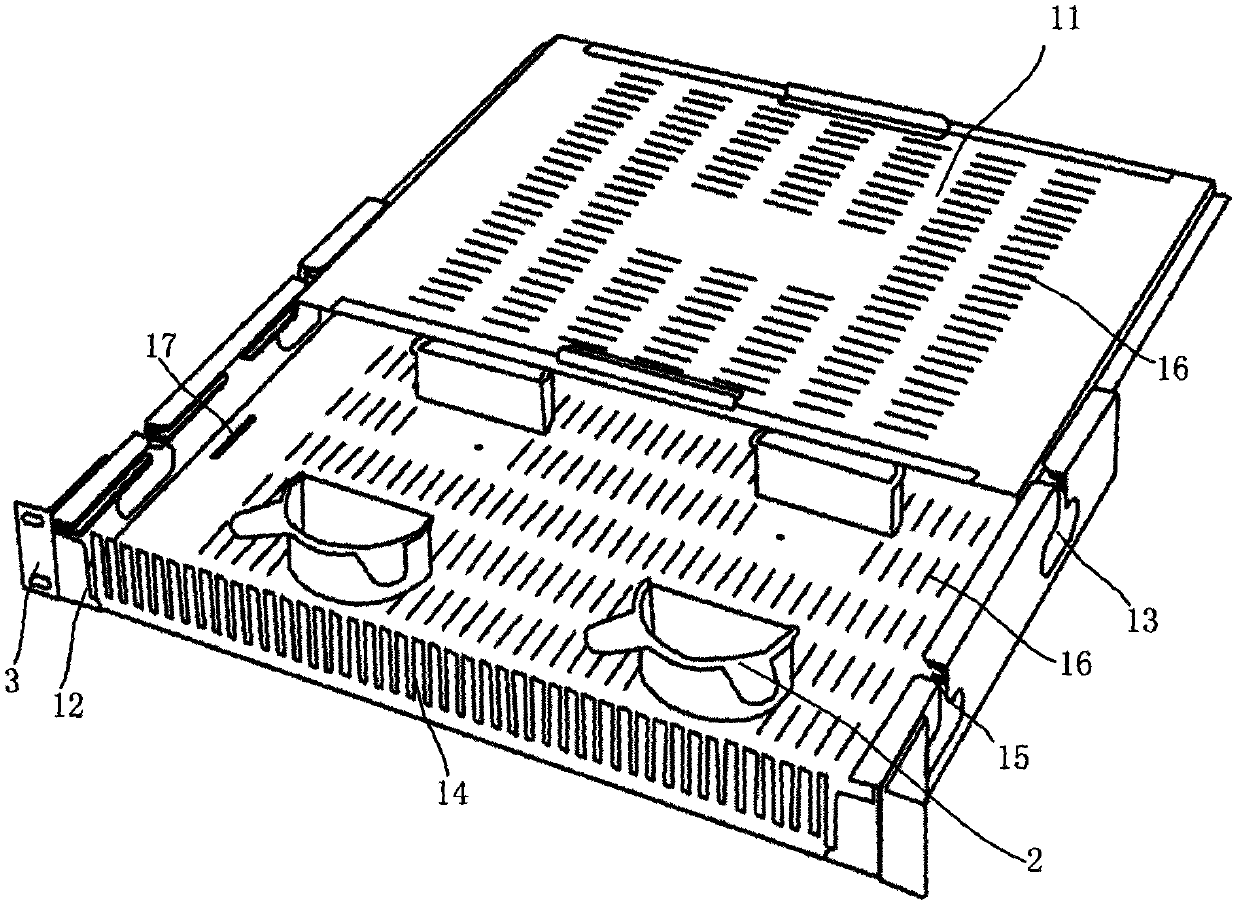 Rack-type fiber storage box