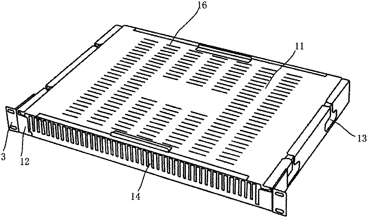 Rack-type fiber storage box