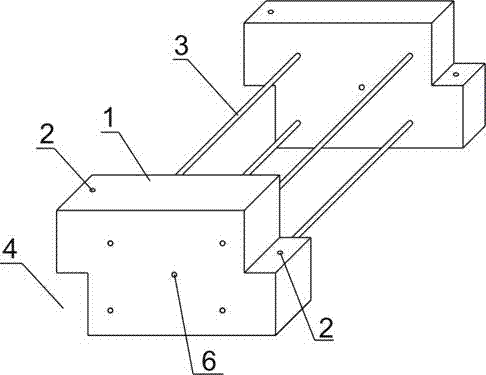 Blocks free of mortar and composite thermal insulating wall and masonry method thereof