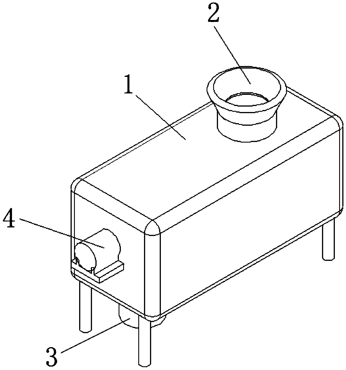 A spiral conveying peanut shell cracking equipment