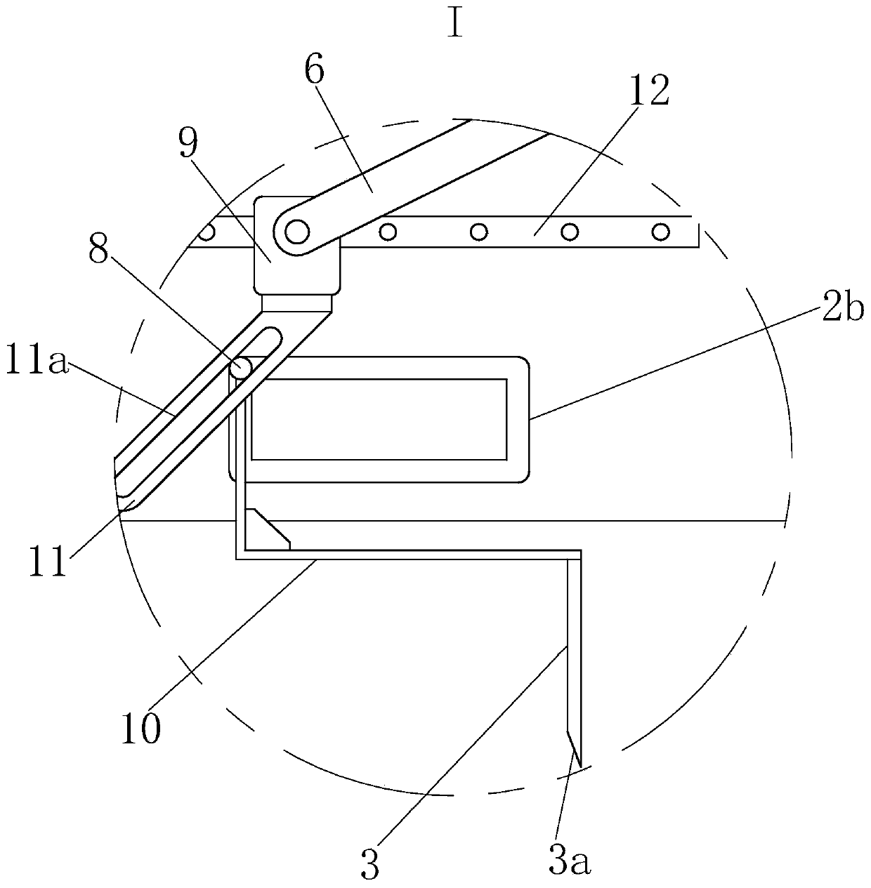 Coating thickness control device for preparing amorphous-nanocrystalline coating based on supersonic spraying