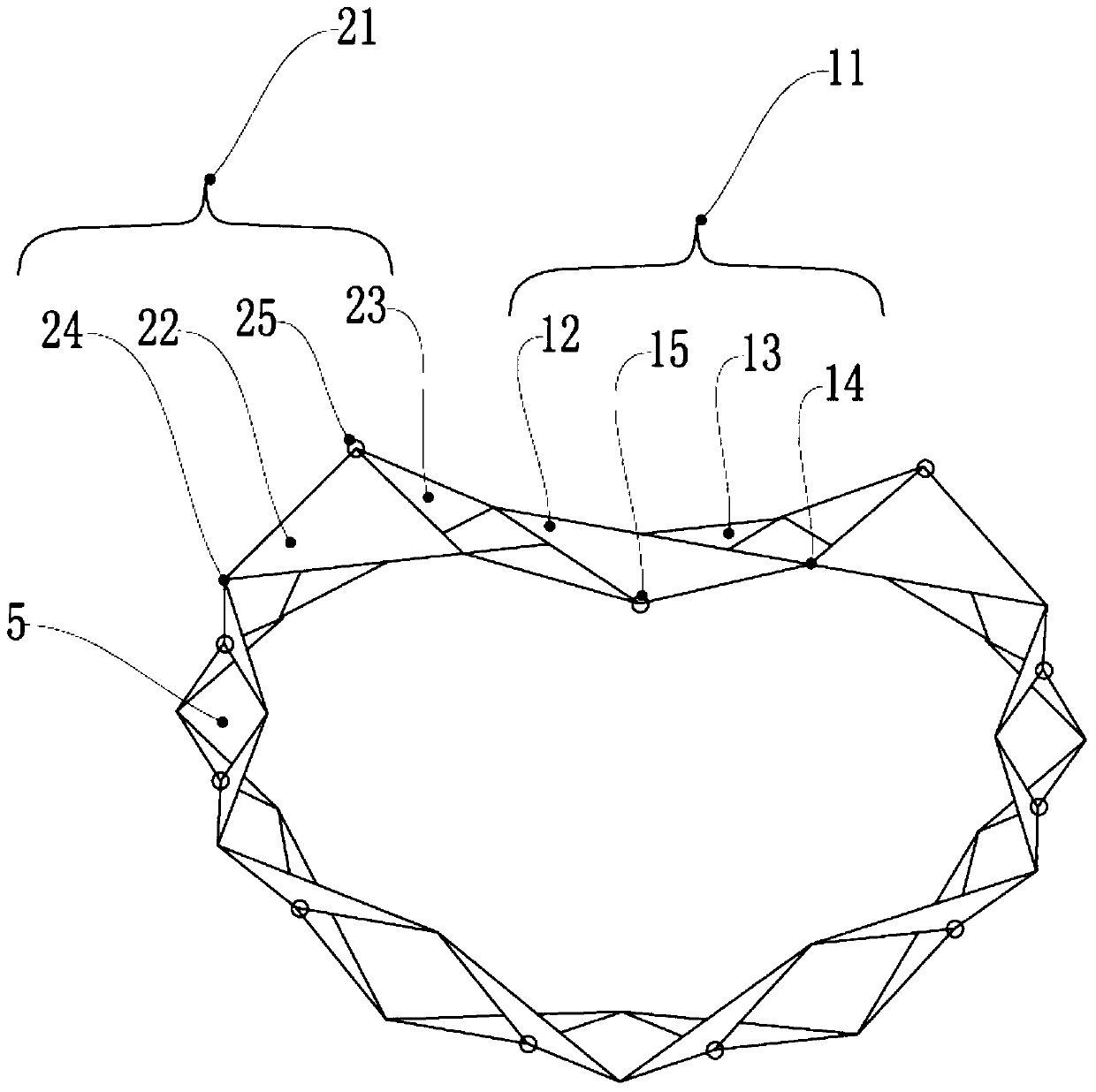 A scalable and variable multi-shape ring scissor mechanism