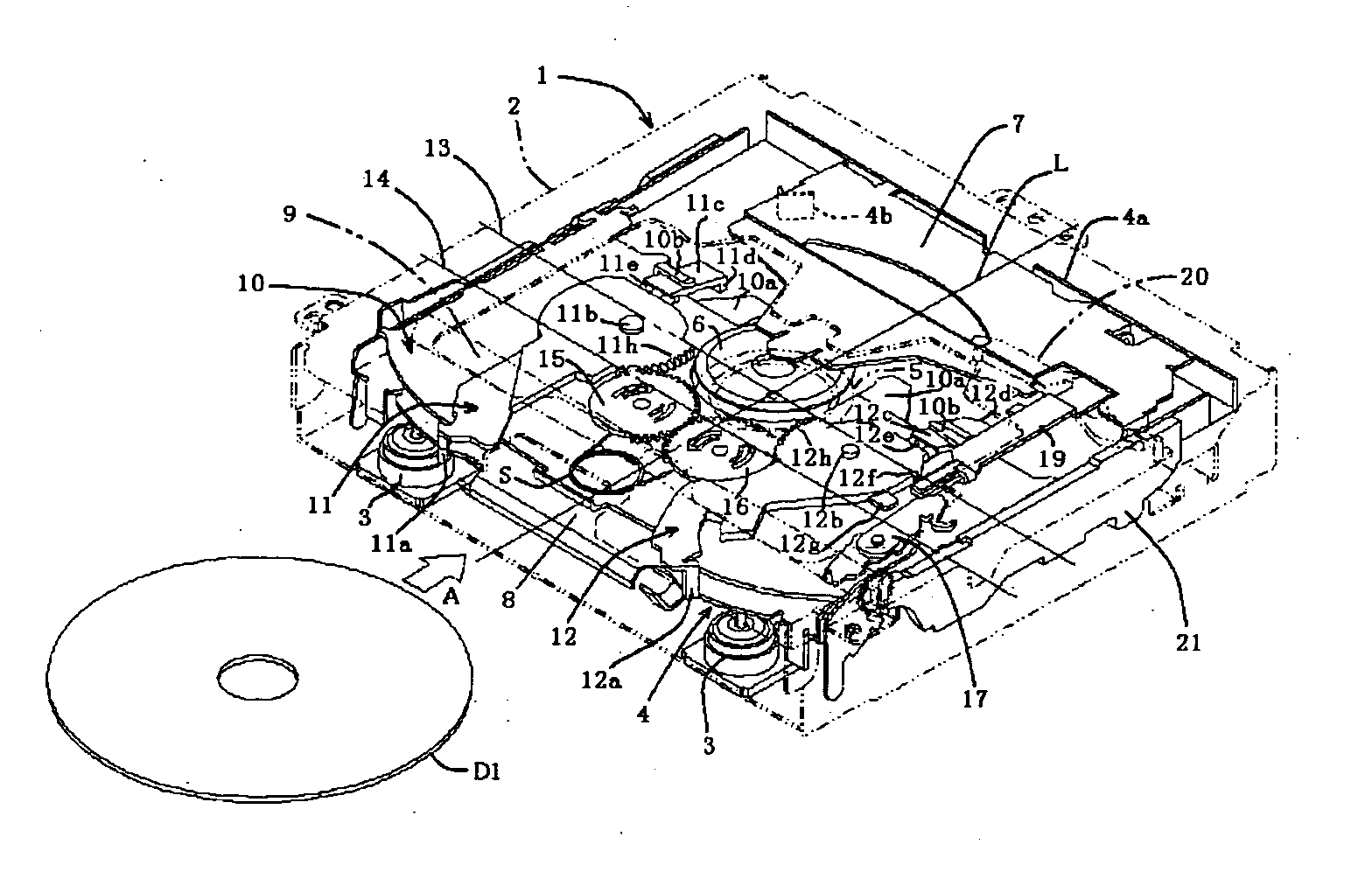 Disc centering device