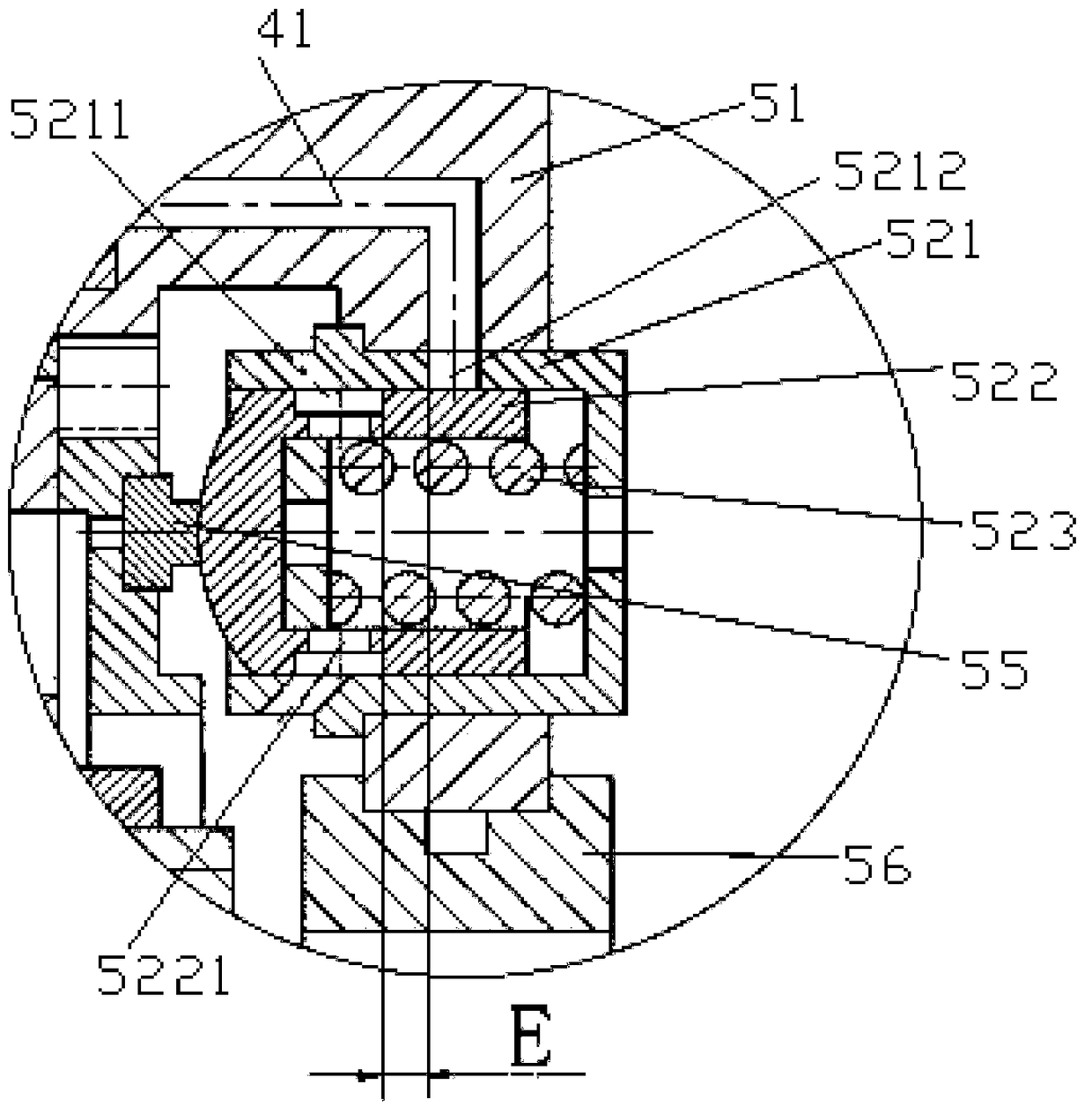 Trigger structure for negative-tension automatic feathering system