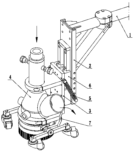 Constant-force self-adaption operation head device