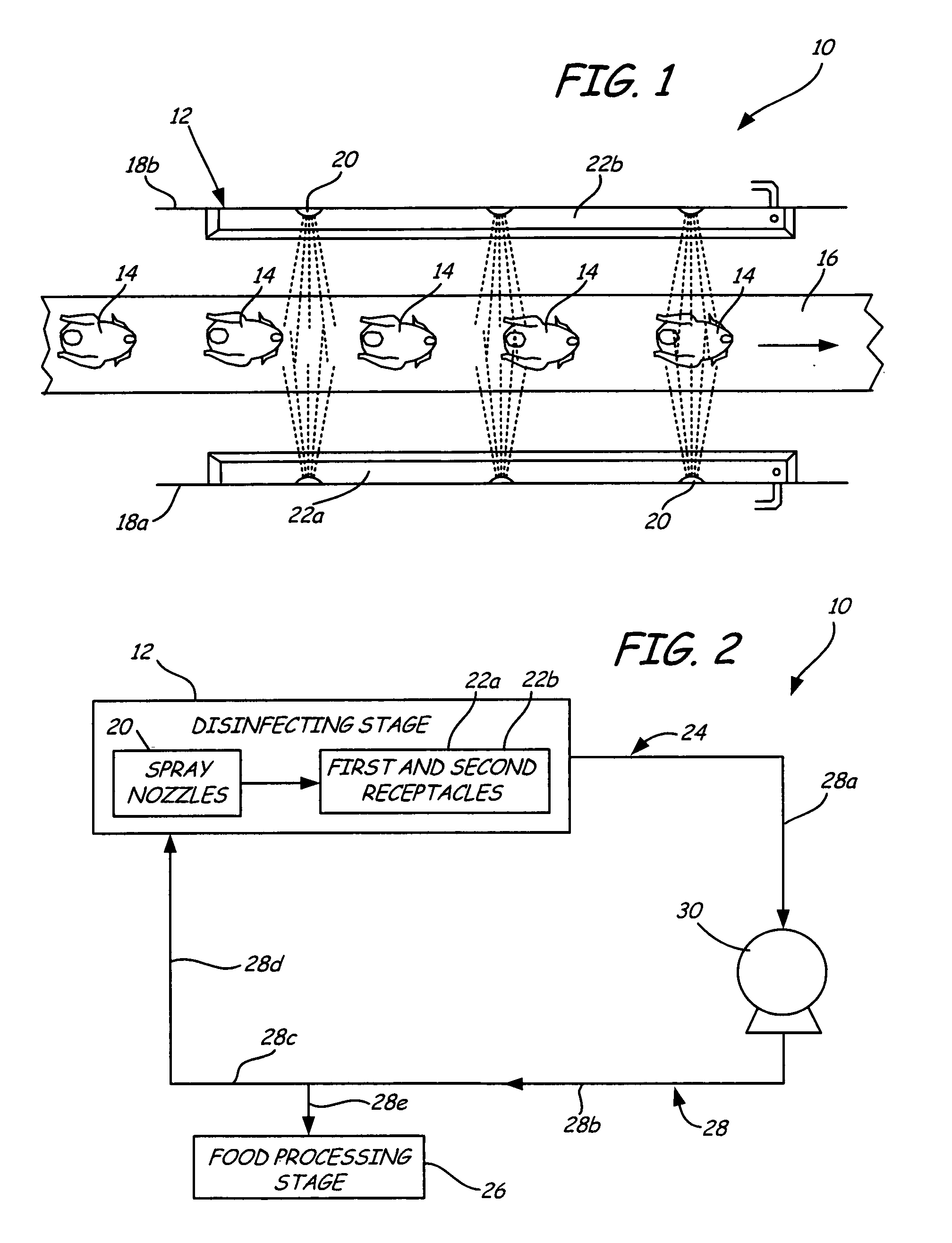 Method and system for recapturing and reusing unreacted antimicrobial solutions in spray applications