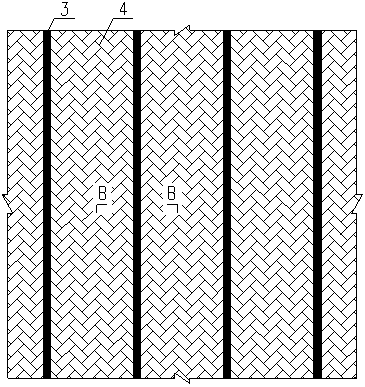 Structure and method for multipoint suspending laying construction of tunnel waterproof board