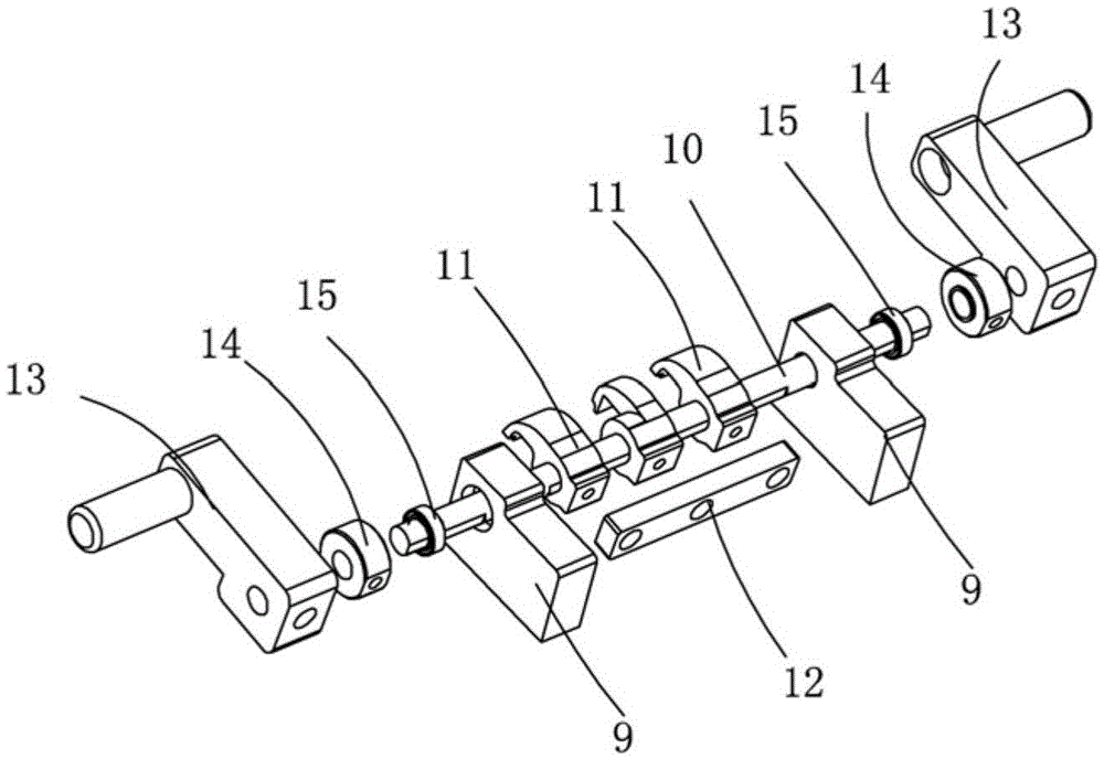 Minitype component pressing mechanism