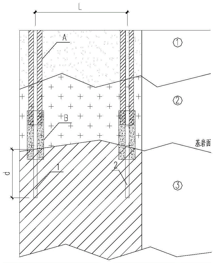A construction quality inspection method for vertical composite water-stop curtain body