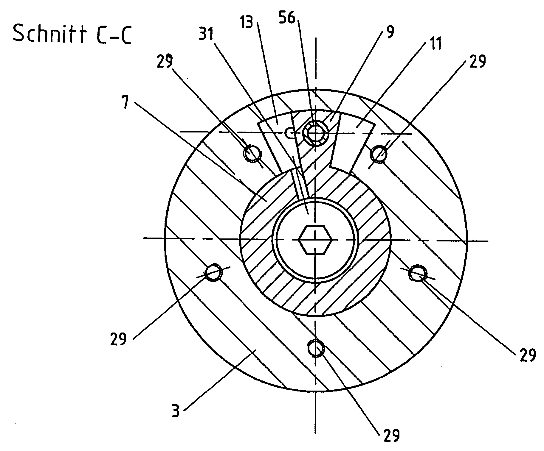 Camshaft adjuster with play-free locking
