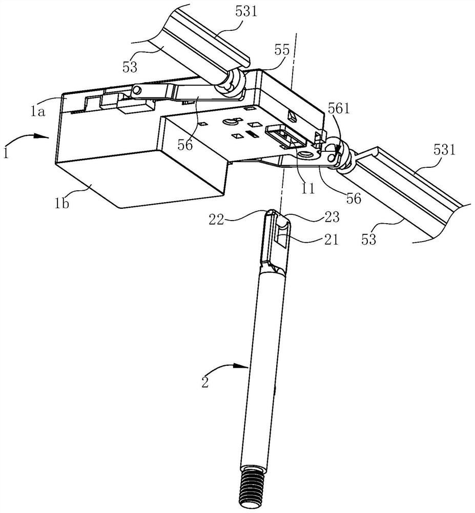 Door lock structure and cleaning machine applying same