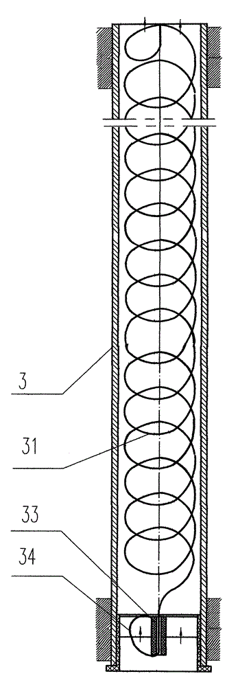 Natural-circulation self-cleaning evaporation device