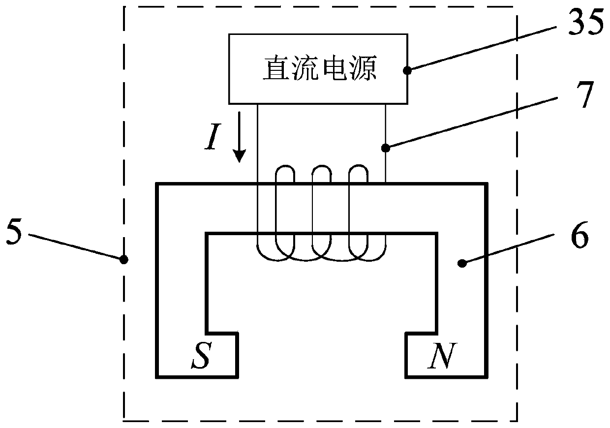 Phase modulation device, pulse tube refrigerator and phase modulation method based on eddy current damping