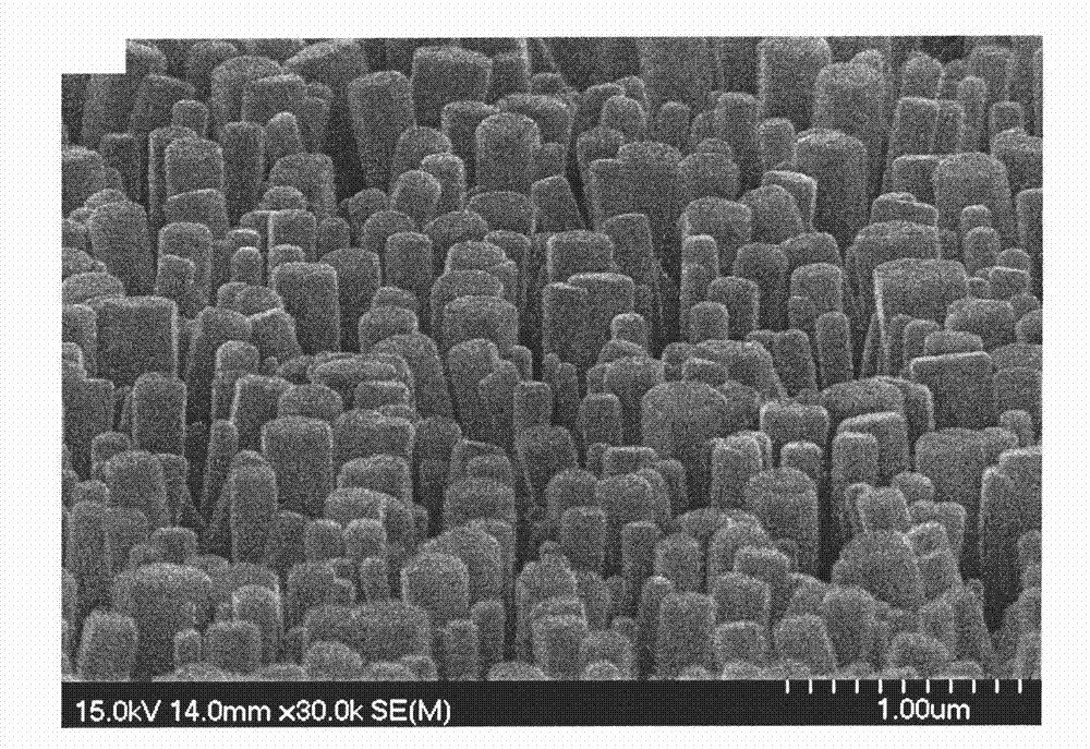 Method for preparing zinc oxide nano column array field emission component