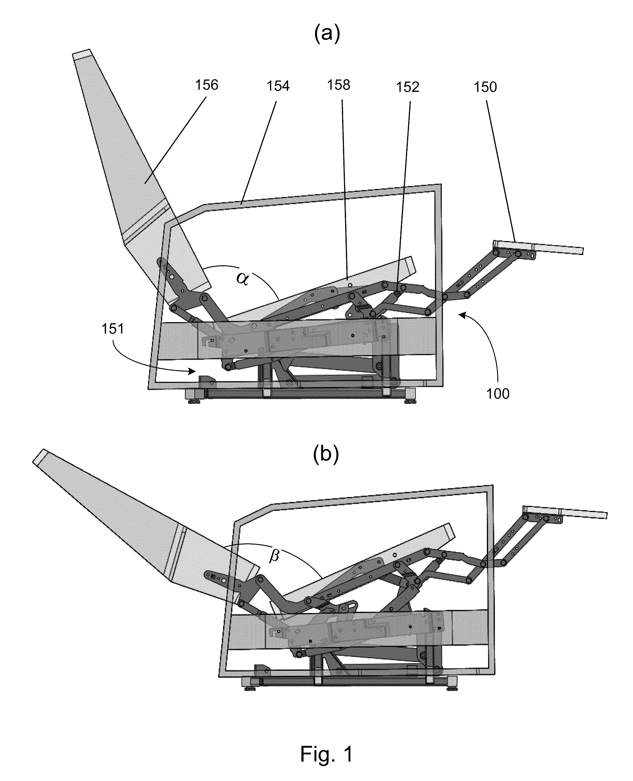 Lift chair and a chair frame with a position holding mechanism for use therewith
