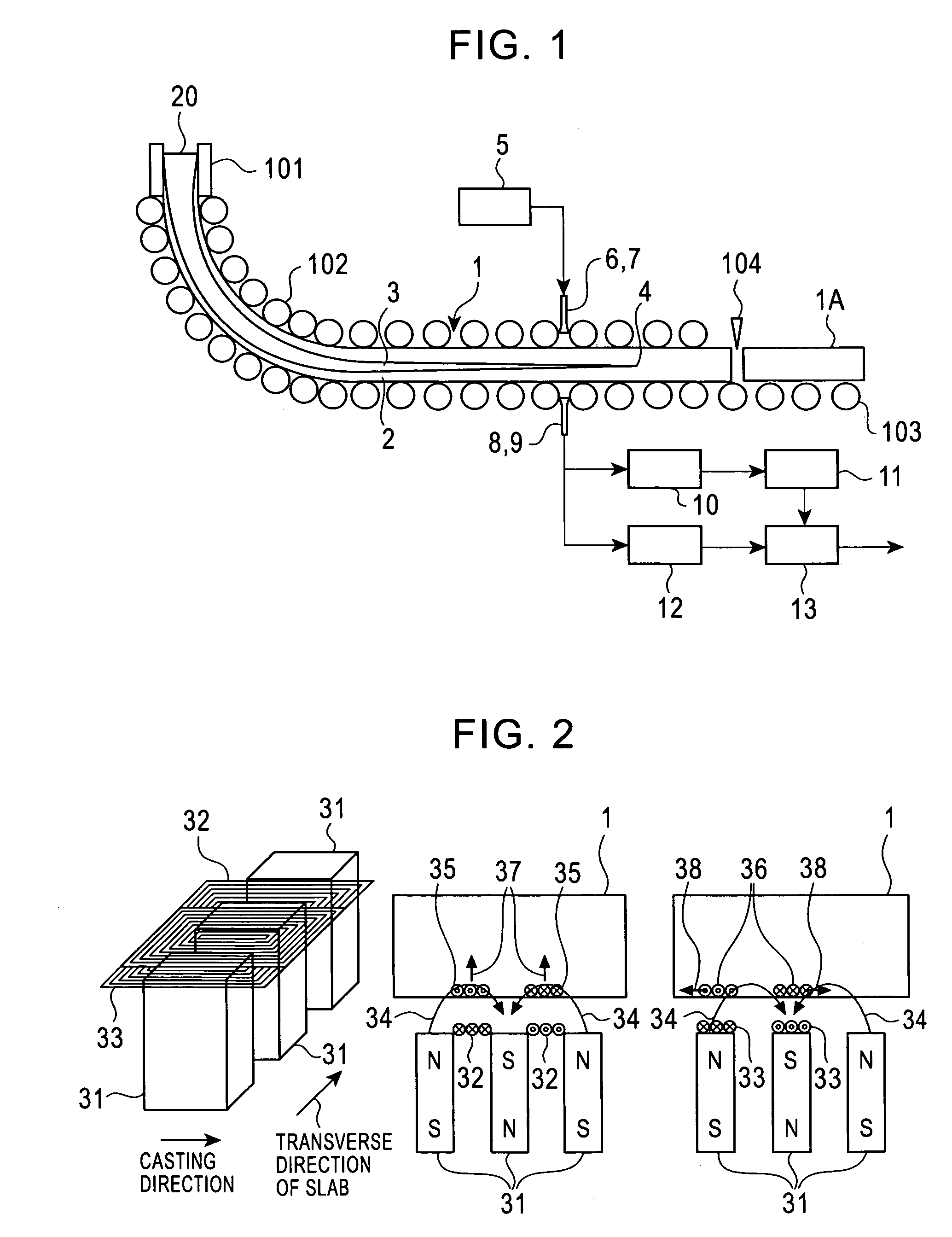 Method and apparatus for detecting crater end of continuously cast product, and method for producing continuously cast product