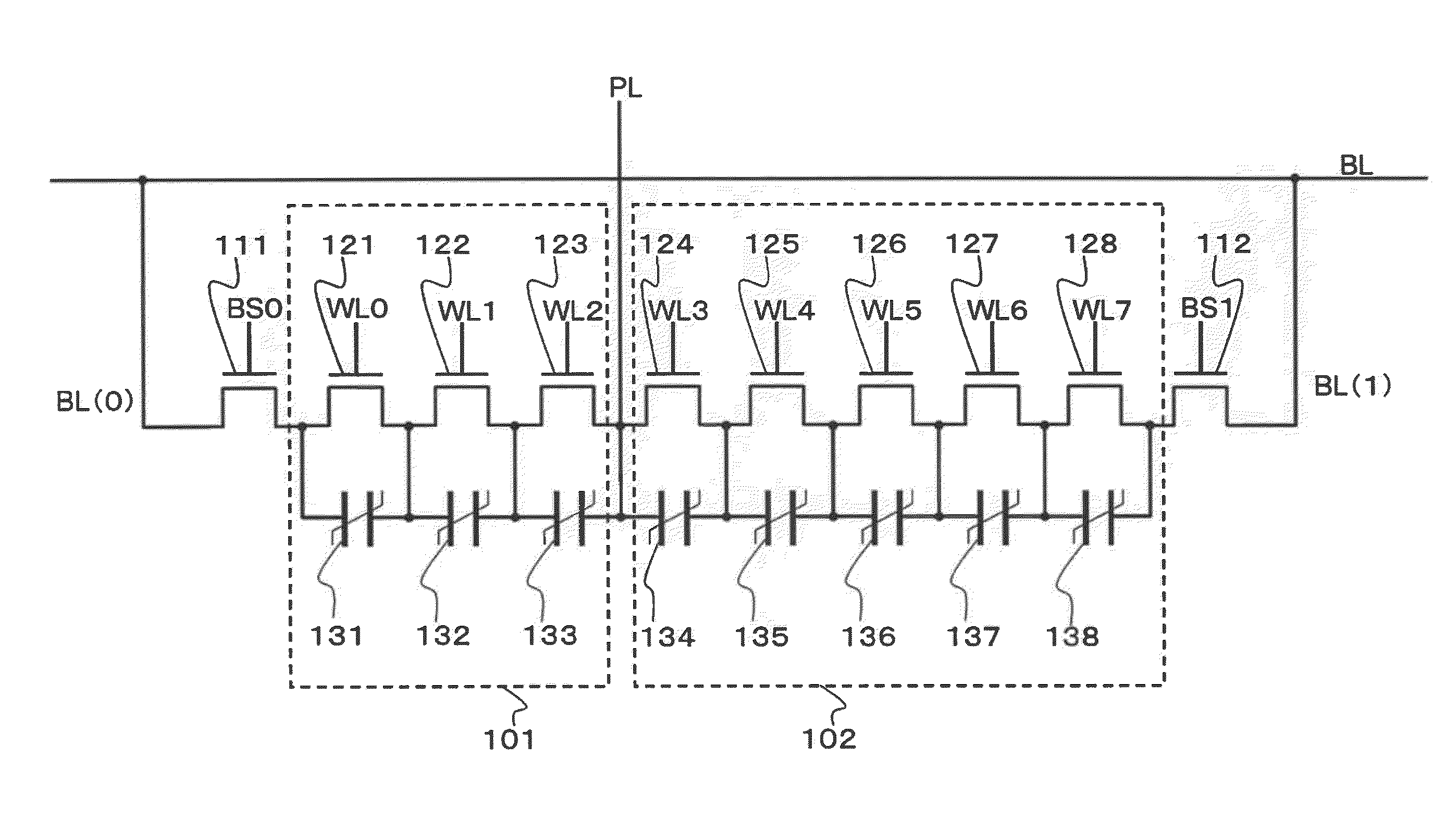 Ferroelectric semiconductor storage device