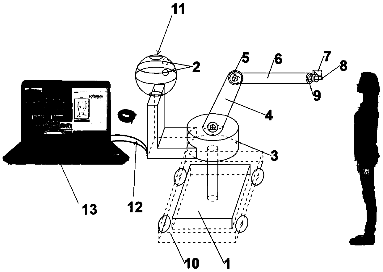 Vision based intelligent body temperature detecting robot and detecting method