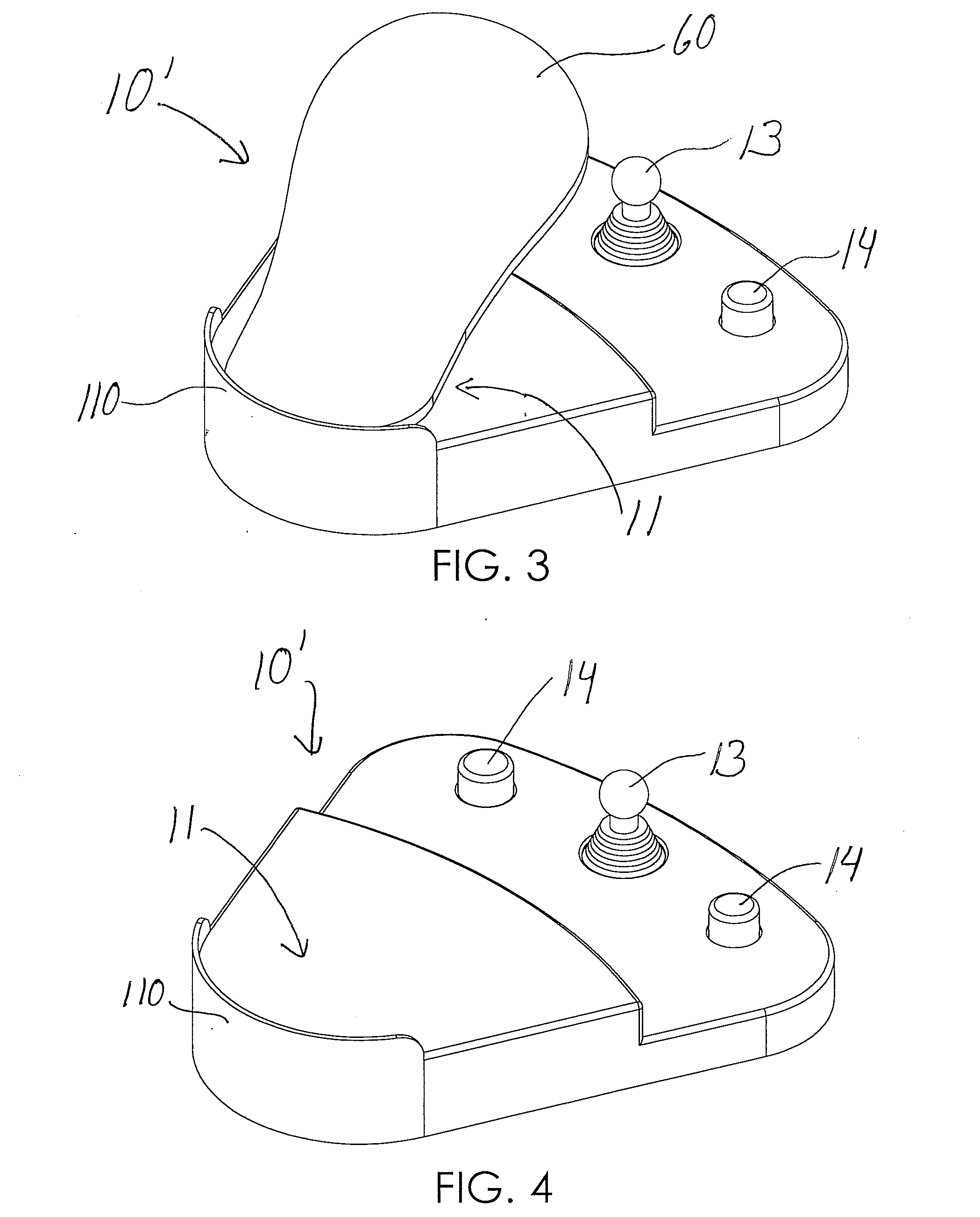 Foot-operated computer input device