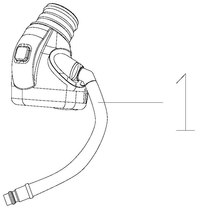 Air pump type long tube breathing apparatus