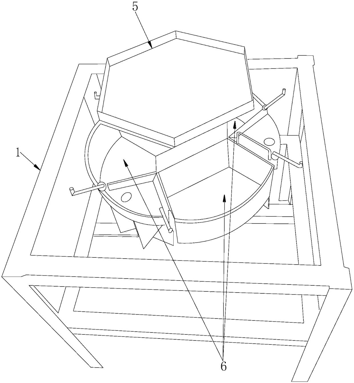Multifunctional assembled pot stand mechanism