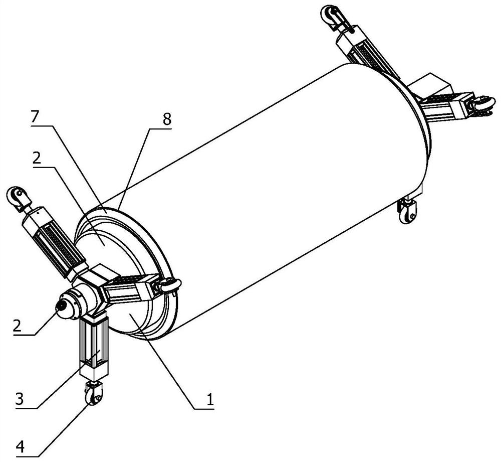 Automatic sealing mechanism of trenchless petroleum pipeline damage repairing device