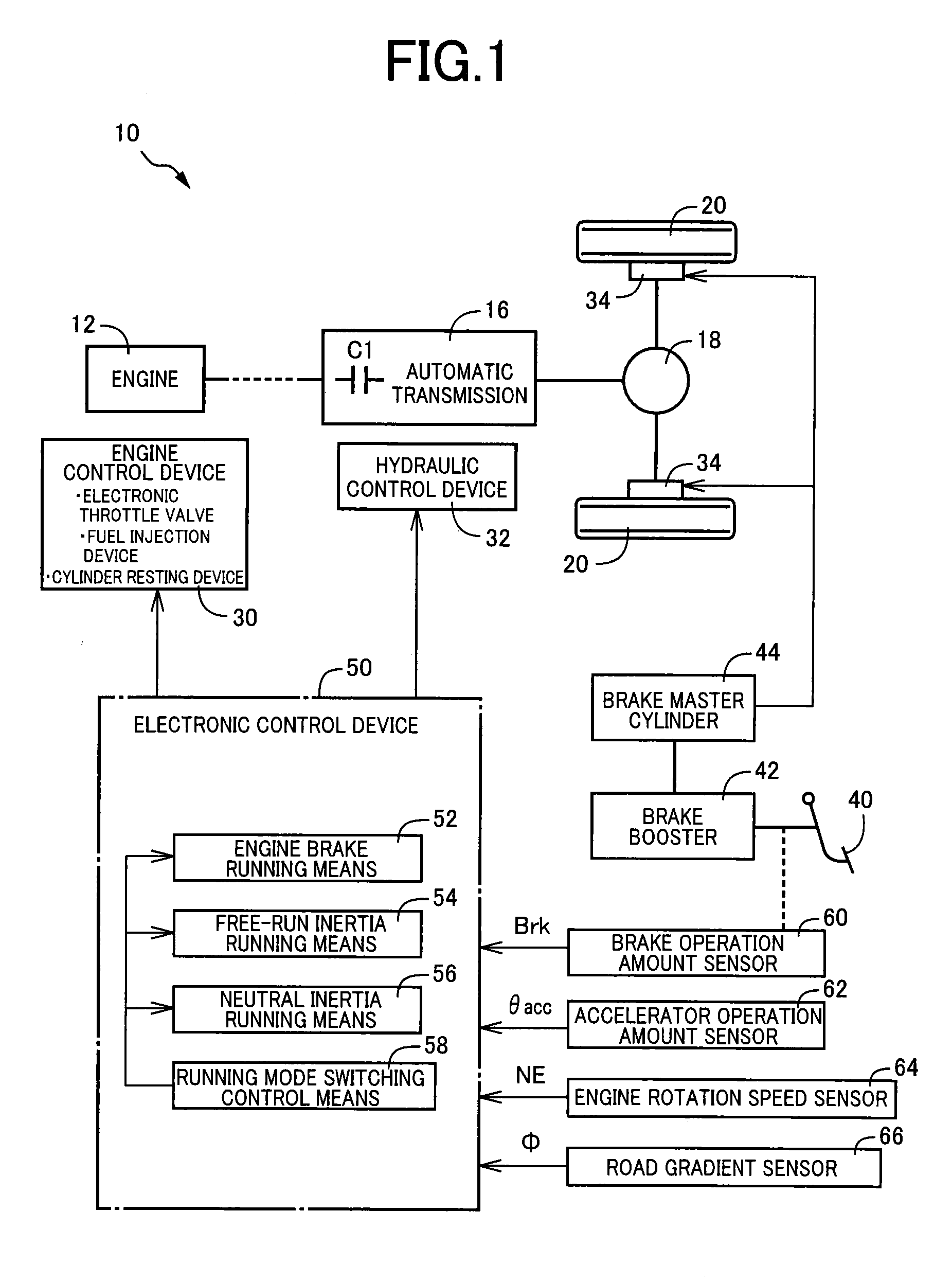 Vehicle travel controller