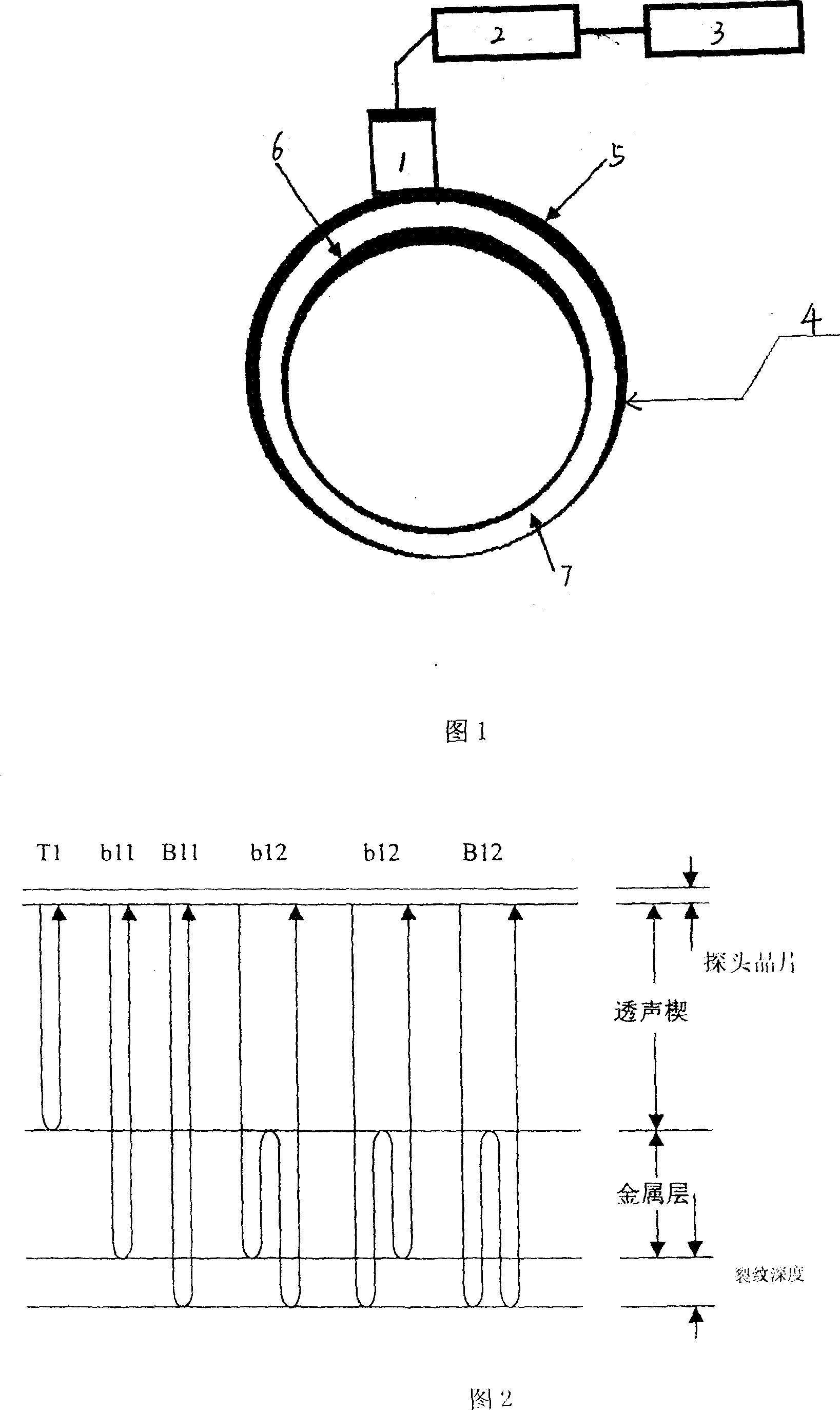 Method for detecting microcrack of high temperature furnace inner wall of furnace and device therefor