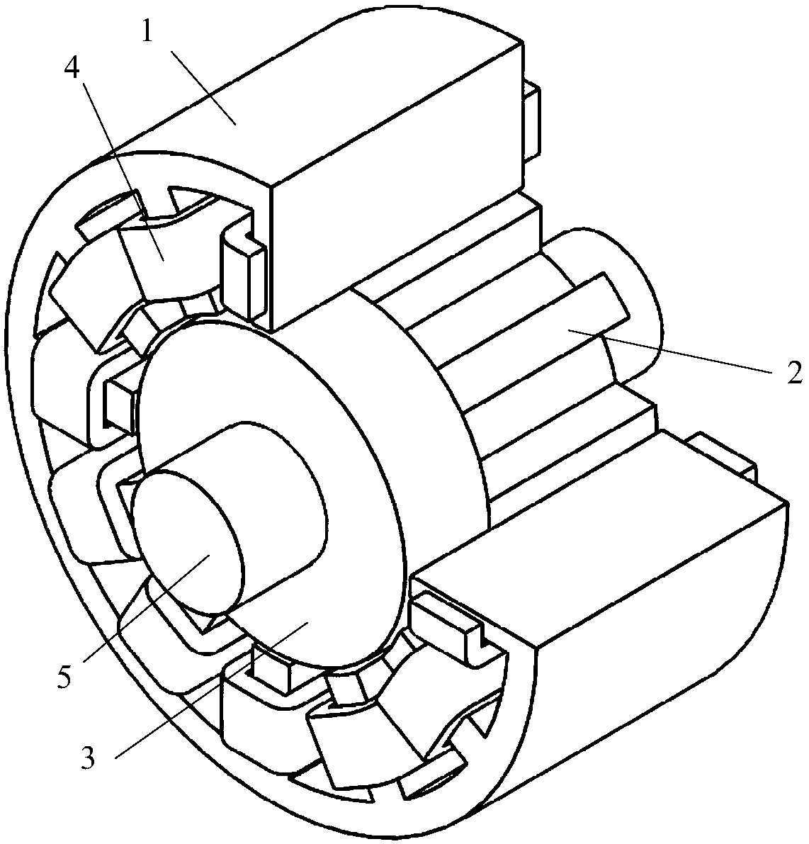 A control method of a composite rotor bearingless switched reluctance motor