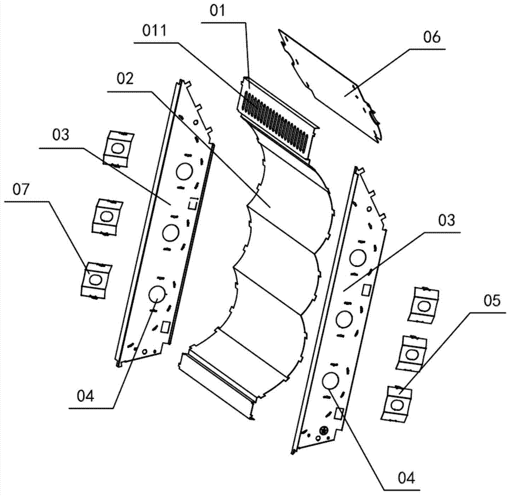 Far infrared reflector of integrated structure and manufacturing method of far infrared reflector