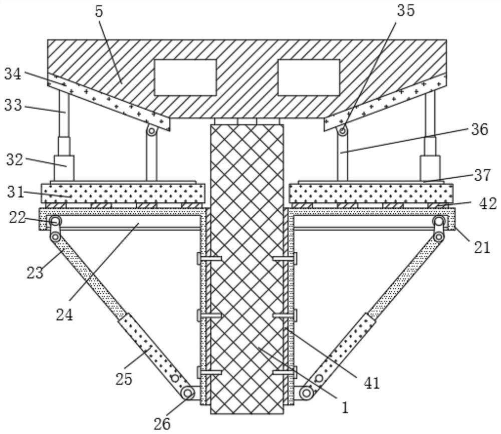 No.0 block bracket structure of steel structure bridge