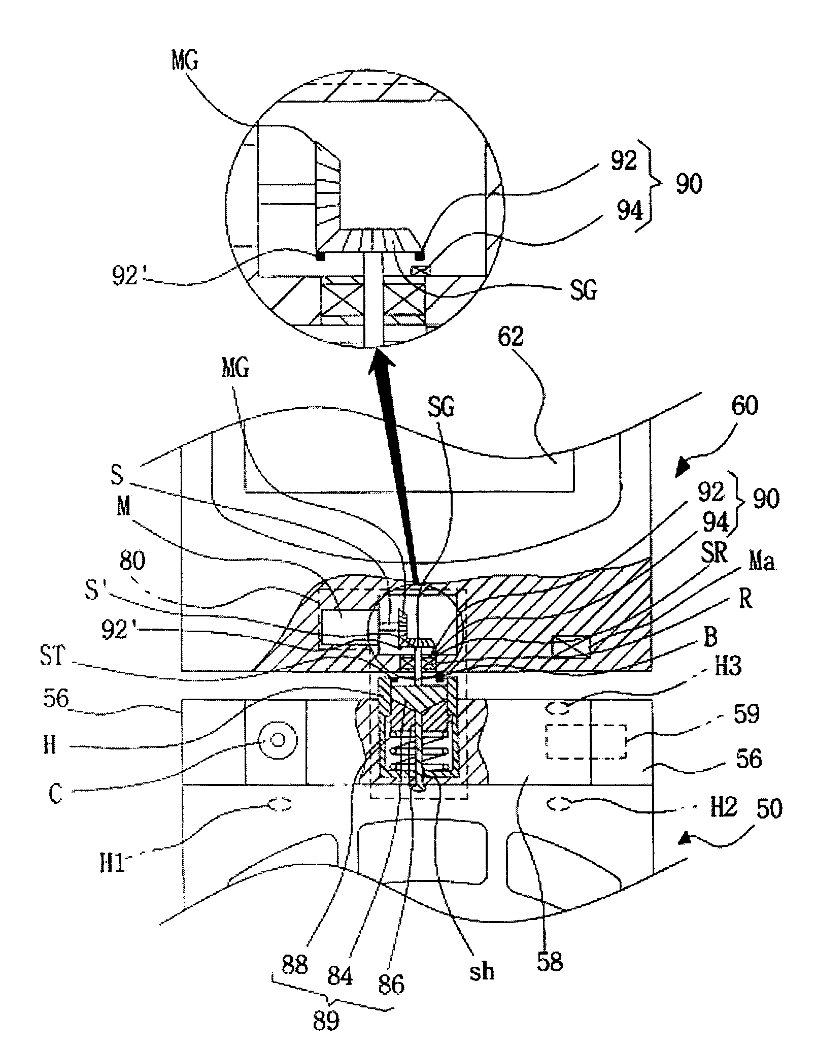 Cellular phone and automatic revolution method thereof