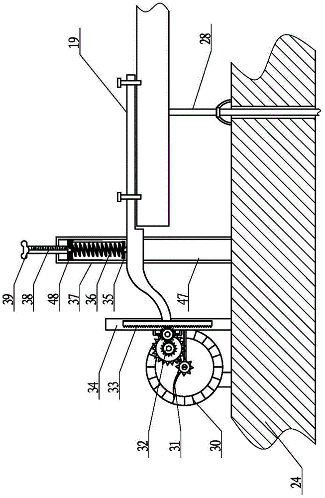 Bending measurement and material selection equipment for bamboo ribs of folding fan