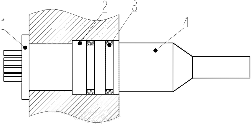 High pressure-resisting sealing connector and cable manufacturing method