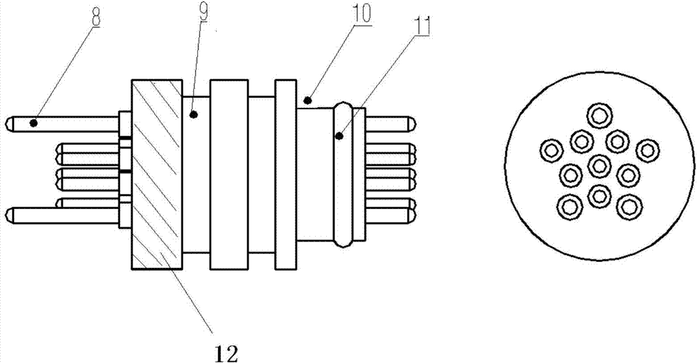 High pressure-resisting sealing connector and cable manufacturing method
