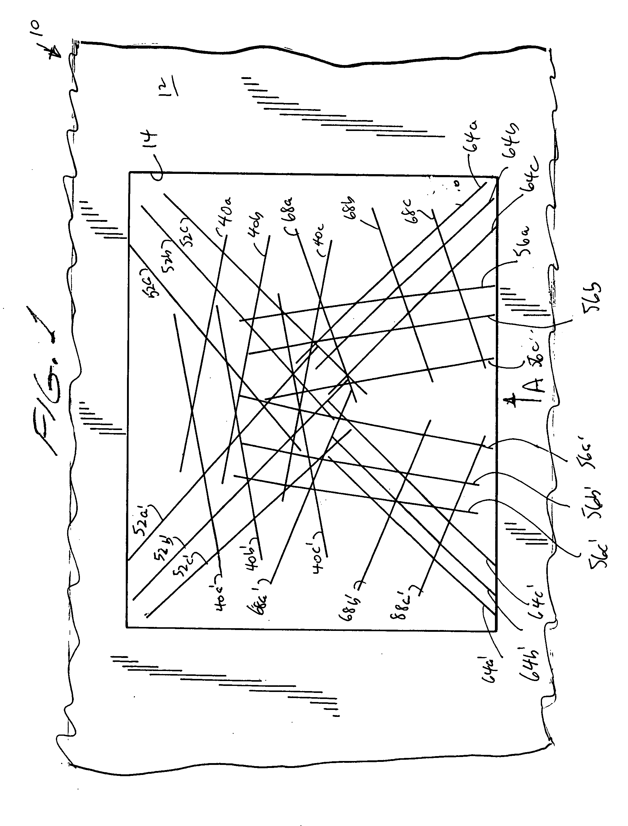 Generating a scan pattern over multiple surfaces of symbol-bearing objects passing through flat bed reader