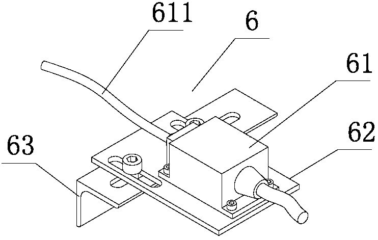 Lifting limiting device for steel wire rope on winding drum