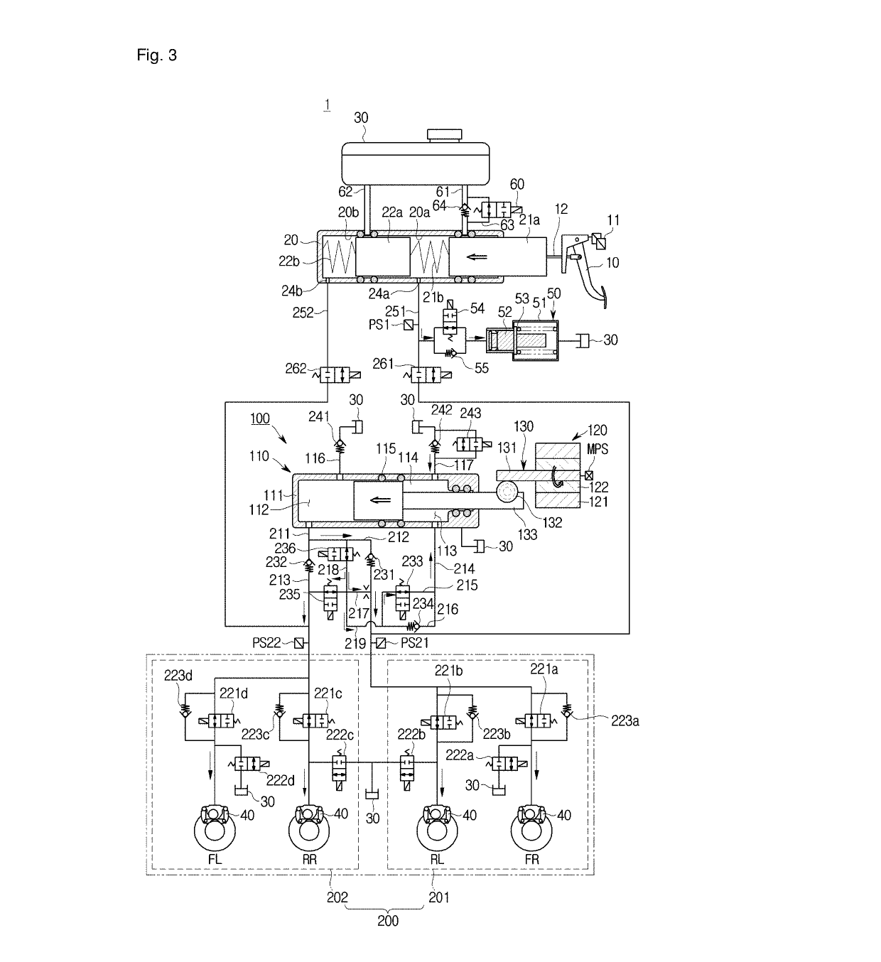 Electric brake system and operating method thereof