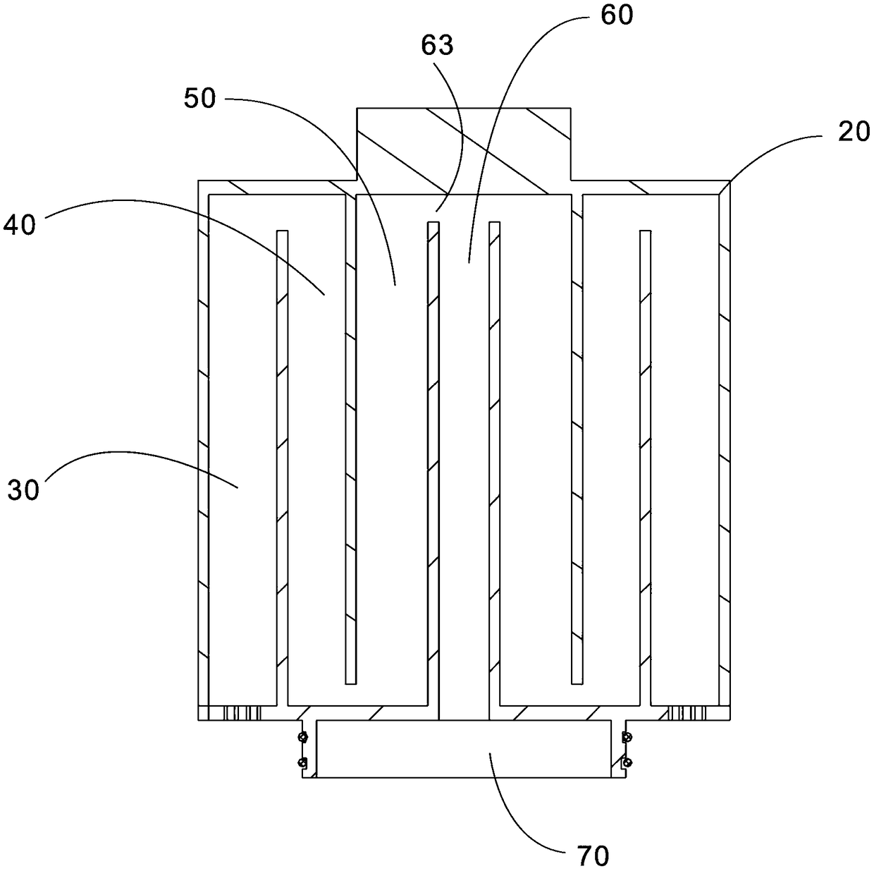 Water channel device, composite filter cartridge device and composite filter cartridge filtering system