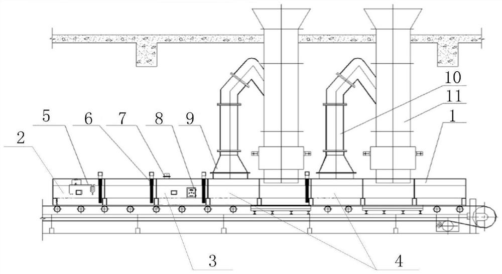 A fully enclosed coal conveying system for a thermal power plant